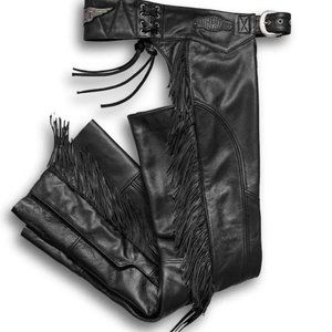 Harley-Davidson Women's Boone Fringed Leather Chaps (Small)